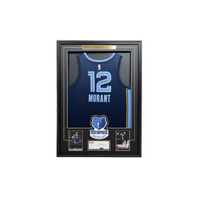 收藏系列 莫兰特 灰熊队12号深蓝色 亲笔签名球衣 PA67299