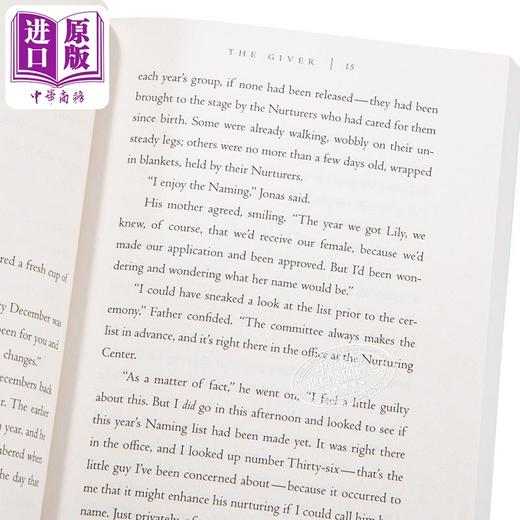 【中商原版】赐予者 英文原版小说 The Giver Lois Lowry 记忆传授者 Lois Lowry英文版 英文原版书 纽伯瑞奖 商品图3