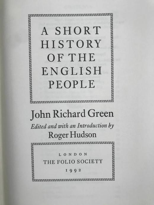 约翰·理查德·格林《英国人民简史》 约40幅插图 精装16开带书匣 商品图3