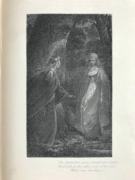 约19世纪后期 柯勒律治诗集 约3幅插图 漆布精装32开 商品图9