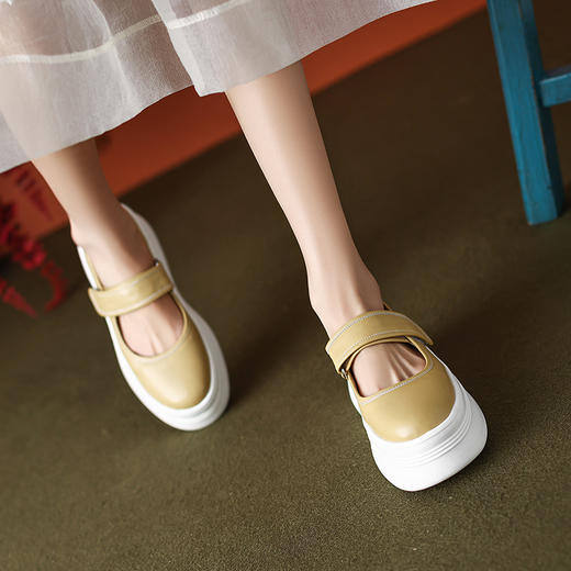 春季新款，轻便玛丽珍浅口厚底单鞋TYM-6160 商品图3