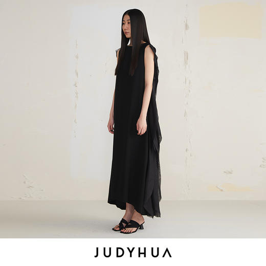 JUDYHUA 手工毛边蝶翼设计款连衣裙 商品图1