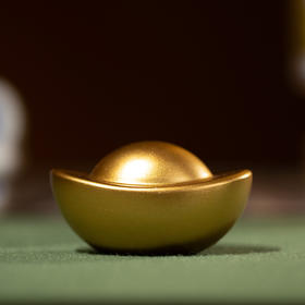 朱炳仁丨一锭发财 铜元宝 摆件 茶具 配件
