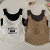 黛唯梵2023新款刺绣带胸垫运动背心女外穿修身打底短款吊带辣妹百搭上衣夏 商品缩略图2