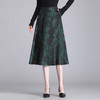 印花修身时尚大摆裙A字裙，后腰松紧气质通勤半身裙MYX-69927 商品缩略图0
