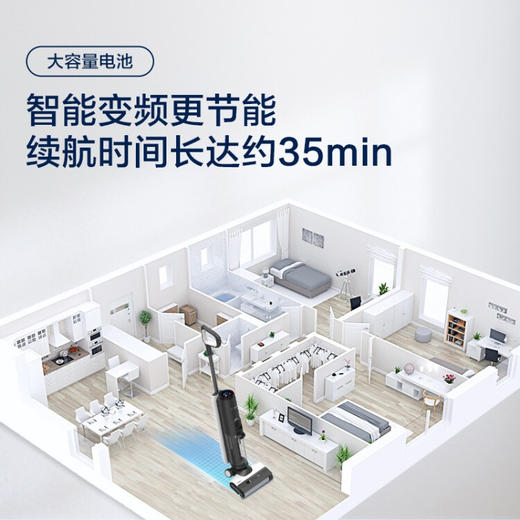 添可(TINECO)无线智能洗地机芙万2.0 LCD家用扫地机拖地一体手持吸尘器 商品图3