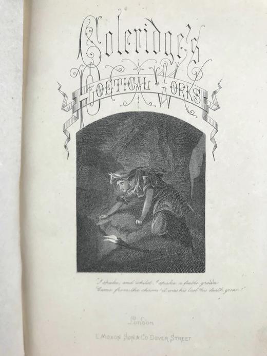 约19世纪后期 柯勒律治诗集 约3幅插图 漆布精装32开 商品图3