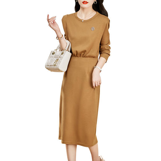 春装新款，时尚气质针织包臀连衣裙HR-ZYF2319-1 商品图5