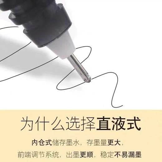日本Pilot百乐V5中性笔可换墨囊墨胆签字针管笔黑色考试刷题BXC-V5  0.5直液式走珠笔黑红蓝1支 商品图3
