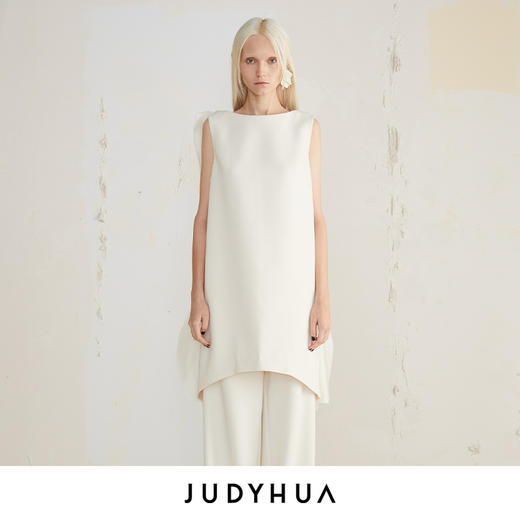 JUDYHUA 手工毛边蝶翼拼接设计款连衣裙 商品图0