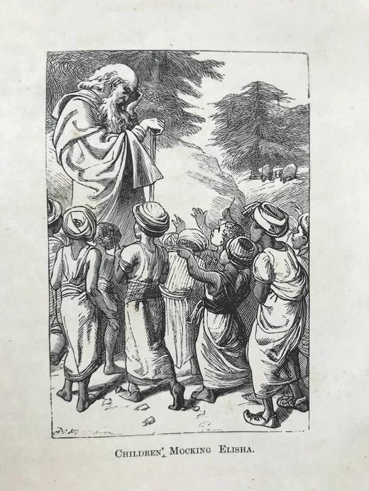 约19世纪后期 约翰·查尔斯·莱尔《男孩女孩一起玩与其他给孩子的演说》 6幅插图 漆布精装32开 商品图8