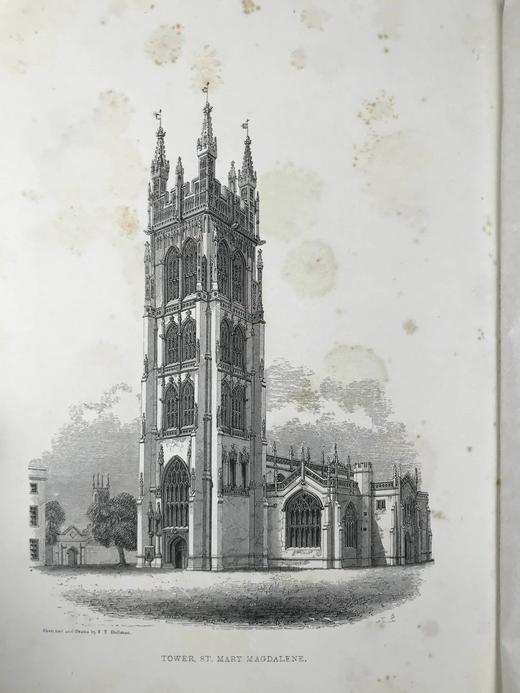 1845年 圣玛丽·麦格达林教堂纪事 9幅版画插图 漆布精装16开 商品图2