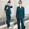 春装新款，套装宽松显瘦外套西装阔腿裤两件套HR-MYL2308-1 商品缩略图0