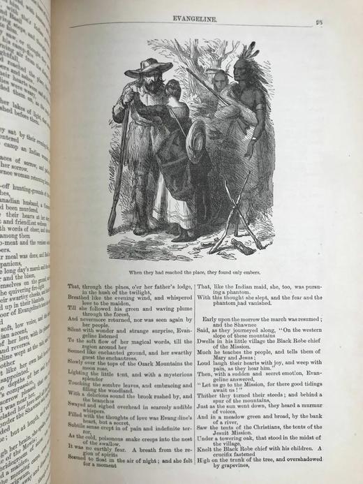 1882年 朗费罗诗集 约百幅版画插图 漆布精装16开 商品图9