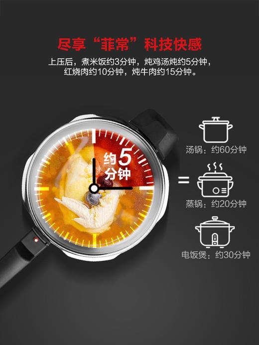 德国菲仕乐fissler皇家璀璨高速快锅压力锅高压锅燃气电磁炉家用 商品图3