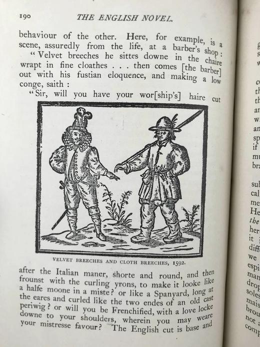 1899年 莎士比亚时代的英国小说 数十幅版画插图 漆布精装32开 商品图7