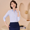 【专柜定制刺绣款】罗蒙春夏女装长袖衬衫女士正装商务通勤百搭纯色棉质衬衣 商品缩略图3
