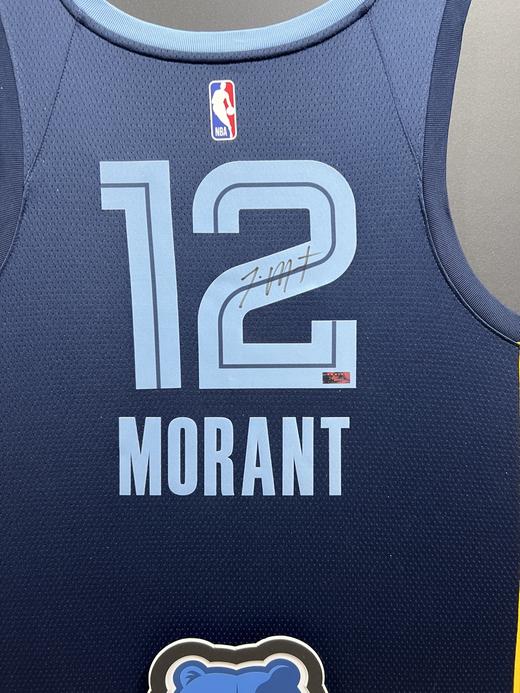 收藏系列 莫兰特 灰熊队12号深蓝色 亲笔签名球衣 PA67299 商品图2