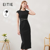 EITIE爱特爱春季新款洋气气质高腰显瘦飞袖礼服连衣裙长裙（建议手洗或装洗衣袋机洗，不可直接机洗 ）6977609 商品缩略图1