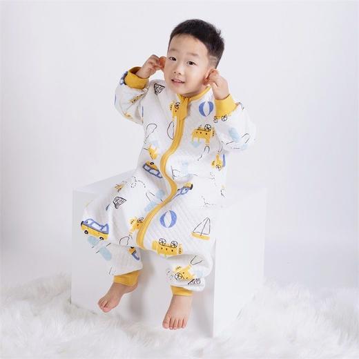 贝贝怡宝宝婴儿睡袋春夏秋冬四季通用新生儿童防踢被分腿宝宝睡袋 商品图3