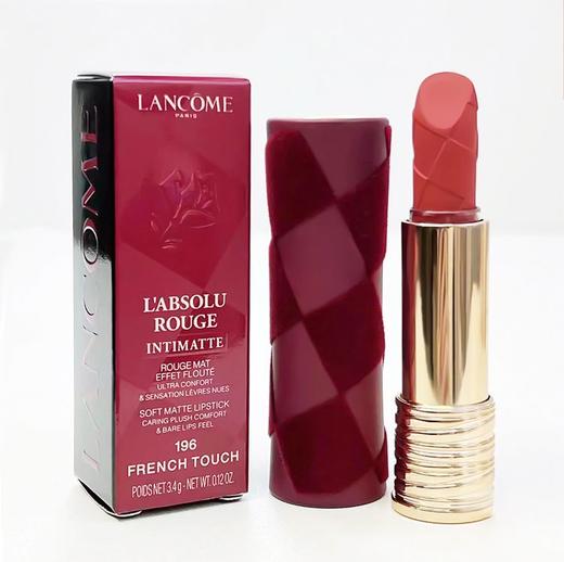 【预售 急单慎拍】兰蔻棋盘格限定唇膏218 持久显色柔雾哑光口红196 商品图0