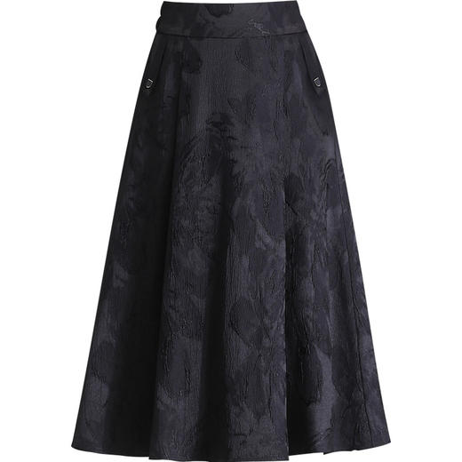 印花修身时尚大摆裙A字裙，后腰松紧气质通勤半身裙MYX-69927 商品图4