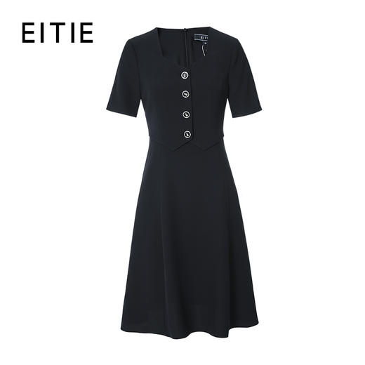 EITIE爱特爱春季新款气质时尚高腰显瘦连衣裙7307037 商品图5