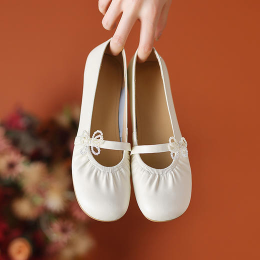 复古法式玛丽珍鞋，温柔晚风单鞋WC-M8431 商品图5