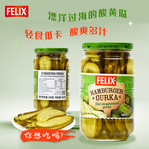 菲力斯汉堡酸黄瓜460g 商品图1