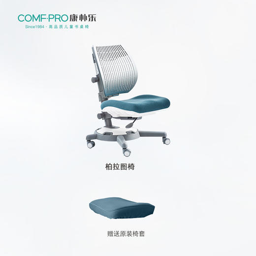 常爸精选 单桌单椅拍这里、康朴乐柏拉图学习椅学生椅子调节升降椅坐姿矫正座椅防驼背写字椅 商品图1
