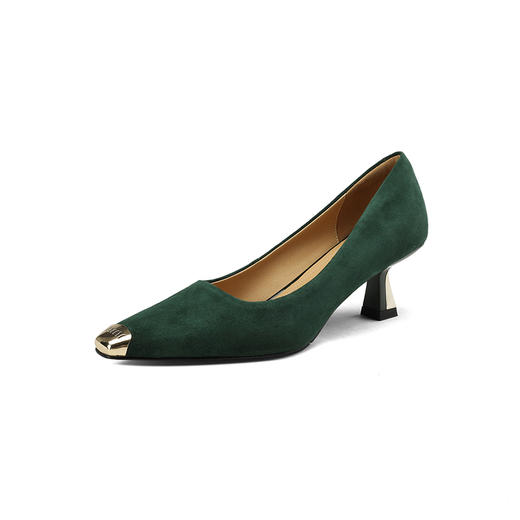 优雅百搭，防撞铁头设计款里外全皮舒适度超高高跟鞋DB-MJ5553 商品图14