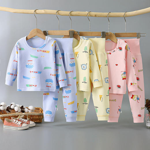 【宝宝纯棉舒适高腰套装】儿童春秋套装宝宝高腰护肚秋衣秋裤婴幼儿精梳棉家居服 商品图10
