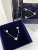 Swarovski 施华洛世奇小雪花水晶项链耳钉套装 商品缩略图6