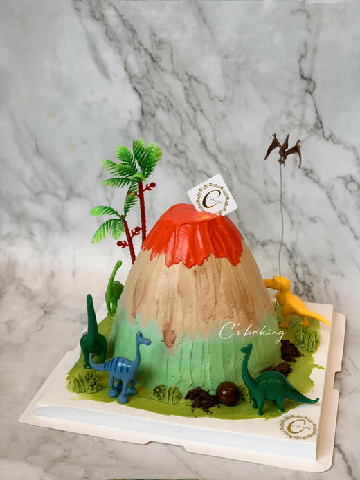 火山恐龙款 B款 忌廉蛋糕（默认自提，收费配送请联系客服） 商品图0