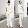 春装新款，套装宽松显瘦外套西装阔腿裤两件套HR-MYL2308-1 商品缩略图4