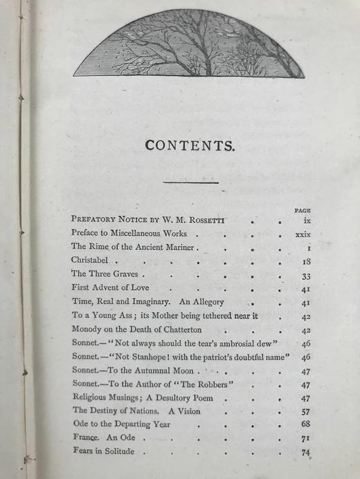 约19世纪后期 柯勒律治诗集 约3幅插图 漆布精装32开 商品图5