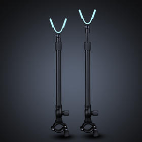 空钩悟道全尺寸后挂新款炮台航空铝支架竞技鱼竿可伸缩支架杆天线