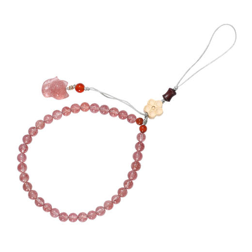 灵机吉品 狐狸草莓晶手机链  商品图4