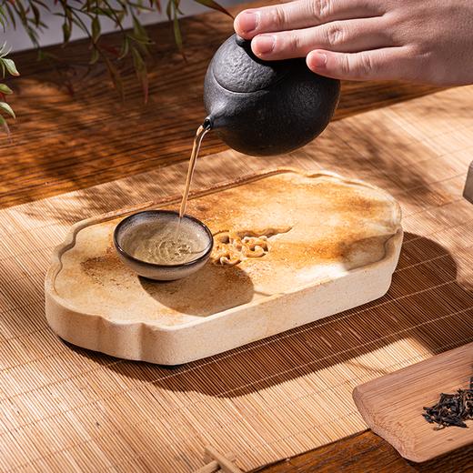 巴蜀汉陶·仿汉砖干泡茶台，将非遗做成专利，能“喝水”的茶盘，太实用了！ 商品图2