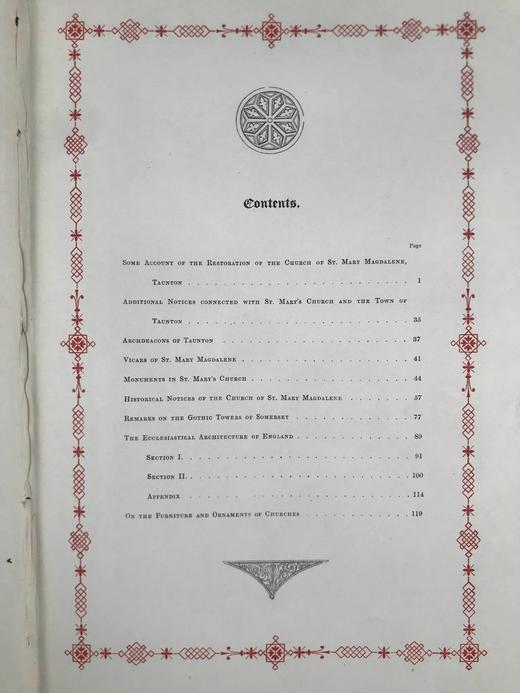 1845年 圣玛丽·麦格达林教堂纪事 9幅版画插图 漆布精装16开 商品图4