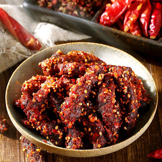 百草味-麻辣牛肉60g*3袋 商品图4