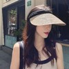 2023夏季ins草编空顶鸭舌帽子女 户外百搭沙滩大檐防晒发箍草 帽遮阳帽 商品缩略图6