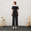 EITIE爱特爱春季新款通勤显瘦撞色高腰连体裤6907631 商品缩略图4