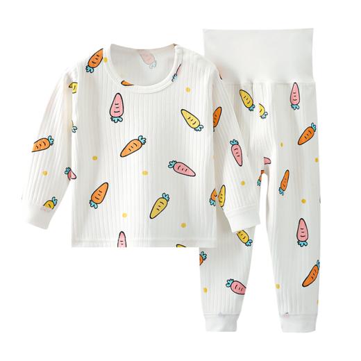 【宝宝纯棉舒适高腰套装】儿童春秋套装宝宝高腰护肚秋衣秋裤婴幼儿精梳棉家居服 商品图11