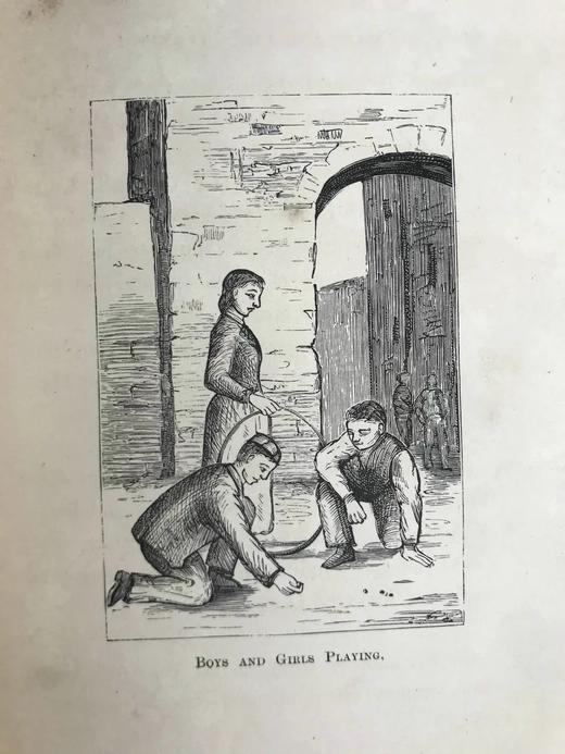 约19世纪后期 约翰·查尔斯·莱尔《男孩女孩一起玩与其他给孩子的演说》 6幅插图 漆布精装32开 商品图10