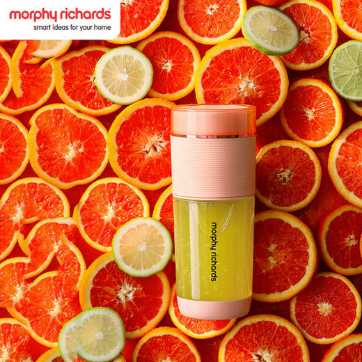 摩飞电器（Morphyrichards）榨汁果汁气泡果汁杯榨汁杯家用便携式水果榨汁 MR9801粉色 商品图6