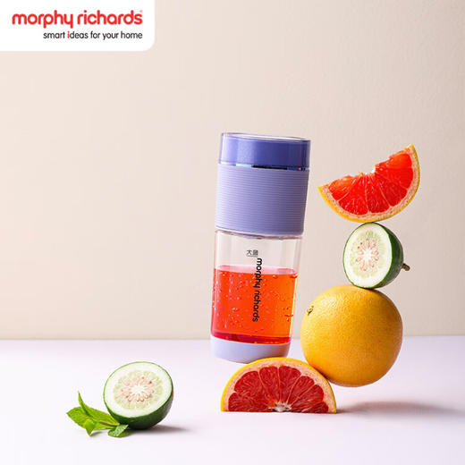 摩飞电器（Morphyrichards）榨汁果汁气泡果汁杯榨汁杯家用便携式水果榨汁 MR9801 紫色 商品图5