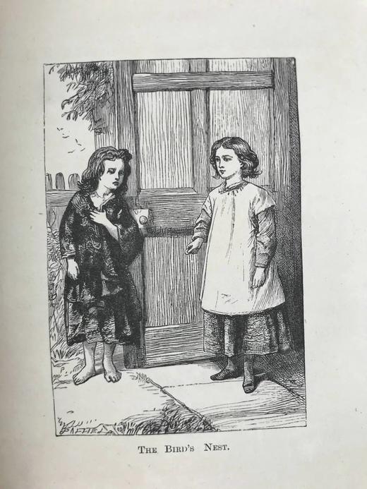 约19世纪后期 约翰·查尔斯·莱尔《男孩女孩一起玩与其他给孩子的演说》 6幅插图 漆布精装32开 商品图7