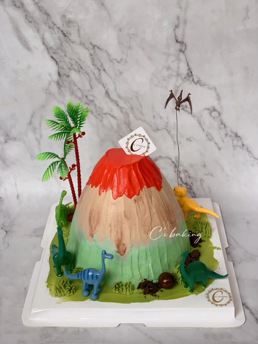 火山恐龙款 B款 忌廉蛋糕（默认自提，收费配送请联系客服） 商品图1