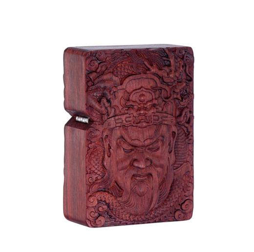 【打火机】首领檀木系列明火煤油打火机锦盒包装 商品图4